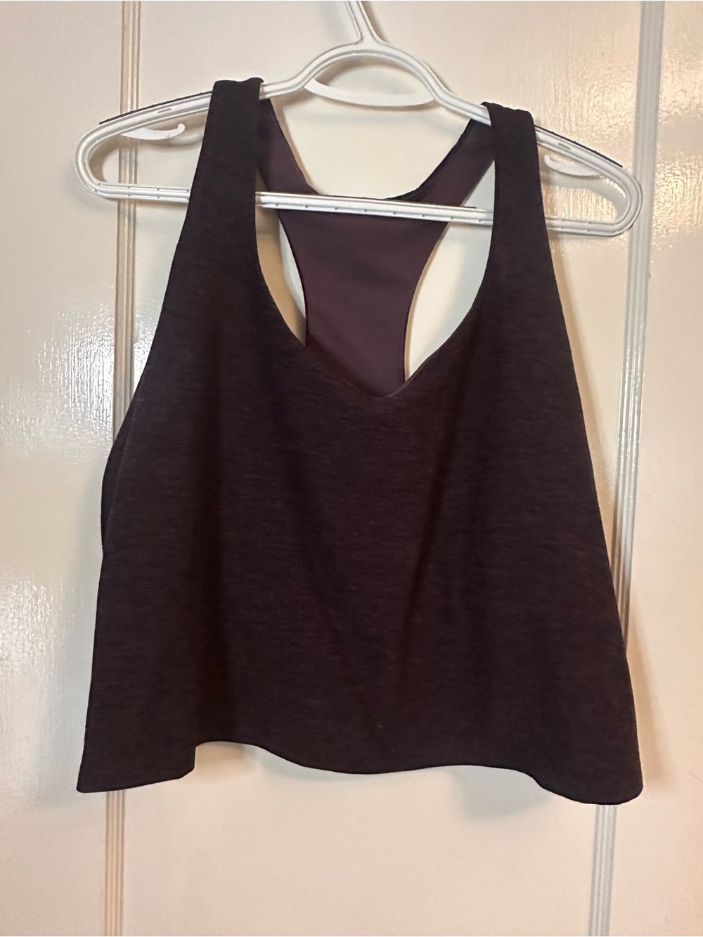 Eggplant Racerback Cropped Tank Top